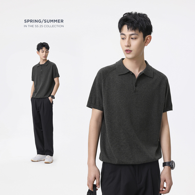 hansca休闲套装POLO衫直筒休闲裤