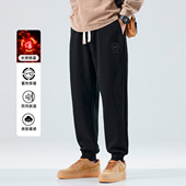 男宽松秋冬季 大码 刺绣印花2024新款 hansca加绒加厚休闲裤 束脚长裤
