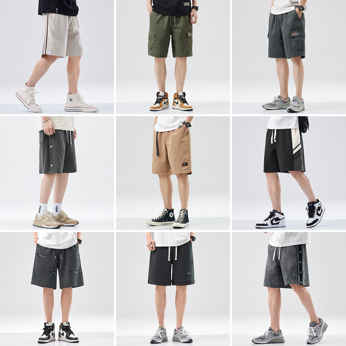 休闲短裤男潮牌宽松运动五分裤