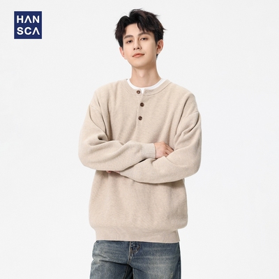 重磅600g青少年套头毛衣男