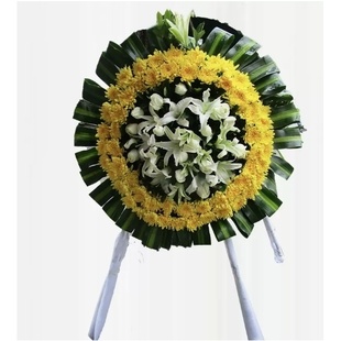 聊城东昌府区兴华西路综合楼花园南路聊大鲜花店配送白事花圈菊花