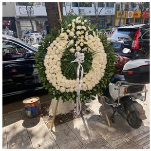 蚌埠蚌山区嘉年华朝阳桥商之都南山公园鲜花店配送白事花圈清明节