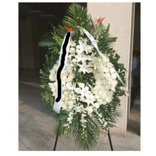沈阳皇姑区长客总站皇姑屯明廉龙江广场鲜花店配送白事花圈菊花清