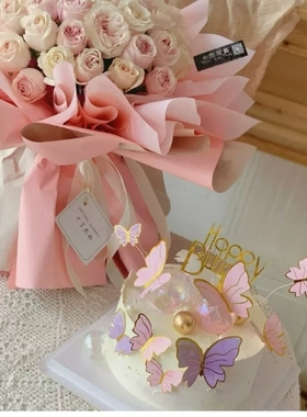 哈尔滨香坊区安埠商厦果园街东北农业大学玫瑰花生日蛋糕鲜花店七