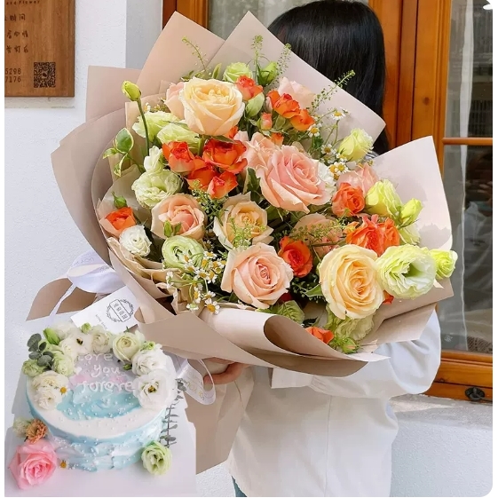 建德市乾潭镇梅城镇新安东路寿昌镇大同玫瑰花生日蛋糕鲜花店同城