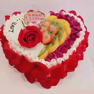 牡丹江东安区阳明区大庆市大同区肇州县同城配送生日蛋糕水果玫瑰