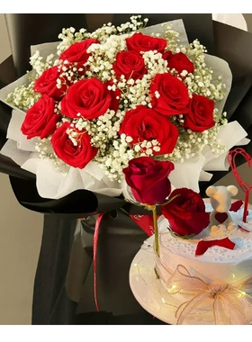 武胜县政府建设南路人民南路下东街弘武大道玫瑰花情人节鲜花店