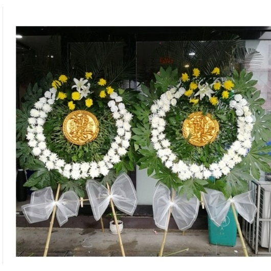 淳安县湖滨公园千岛湖广场江滨公园配送清明节白事鲜花花圈