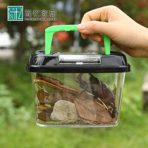 日本进口爬宠饲养箱水陆两用