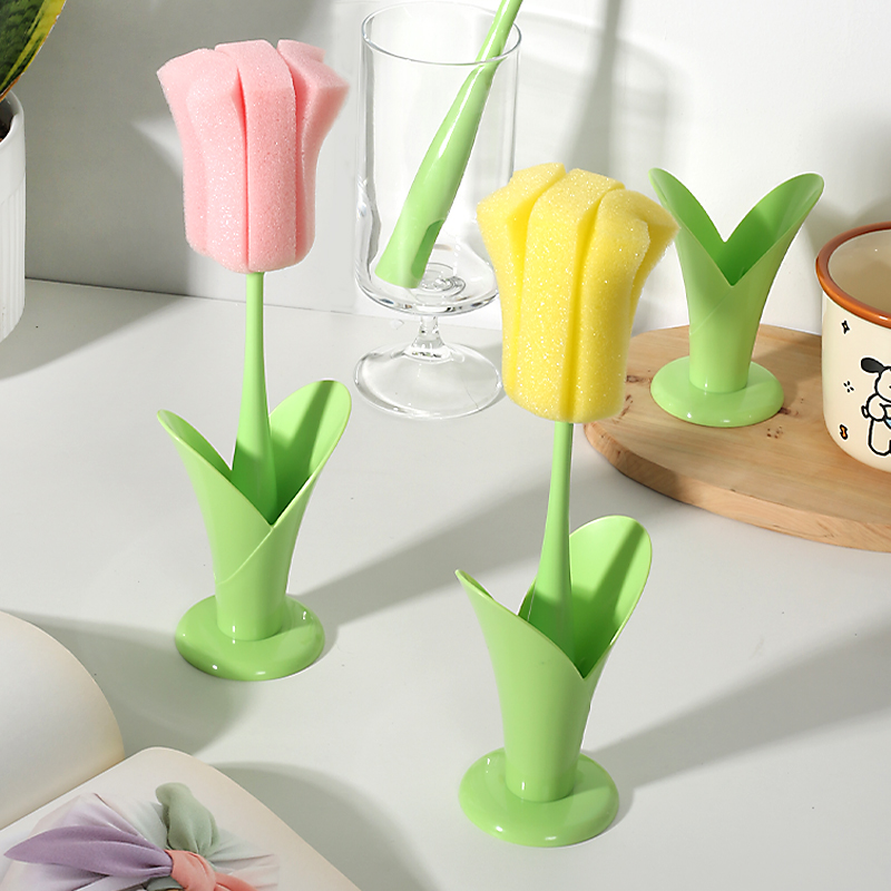 洗杯子刷便携底座杯刷专用水杯刷