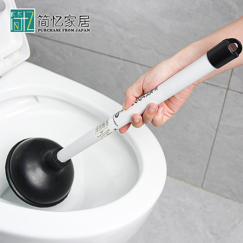 日本马桶抽通下水管道堵塞疏通器坐便器吸水皮搋子通地漏厕所神器