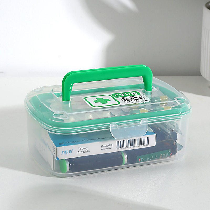 日本手提医药箱家用小药盒