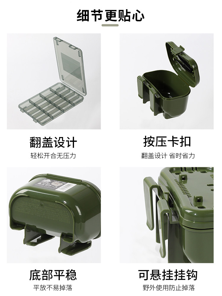 JAPAN IMPORTED BAIT BOX WATERPROOF SMALL ACCESSORIES STORAGE BOX FISH HOOK BOX ROCK FISHING BOX GADGET BOX FISHING GEAR EQUIPMENT