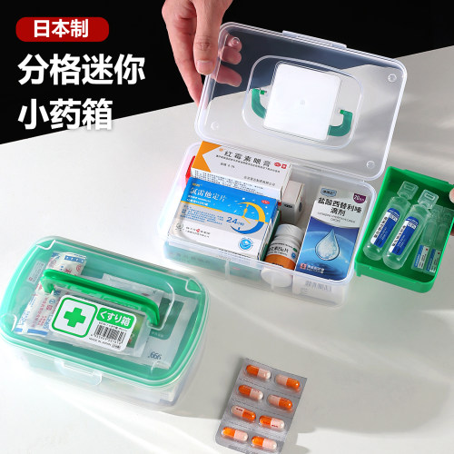 日本手提医药箱家用小药盒