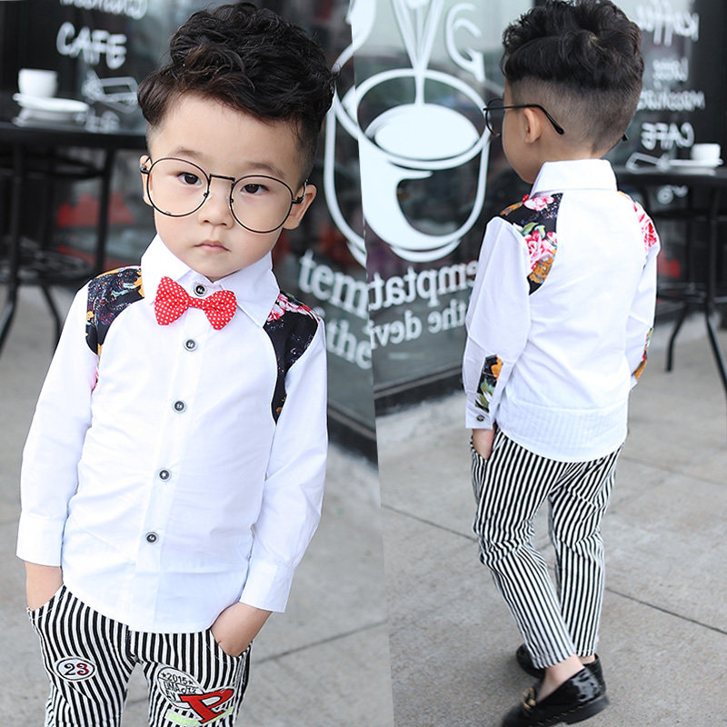 Chemise garcon à manche longue - Ref 2074915 Image 1