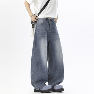 抖音品质 2026春季弯刀牛仔裤微喇 HM155/P55，男装牛仔裤，电商A036