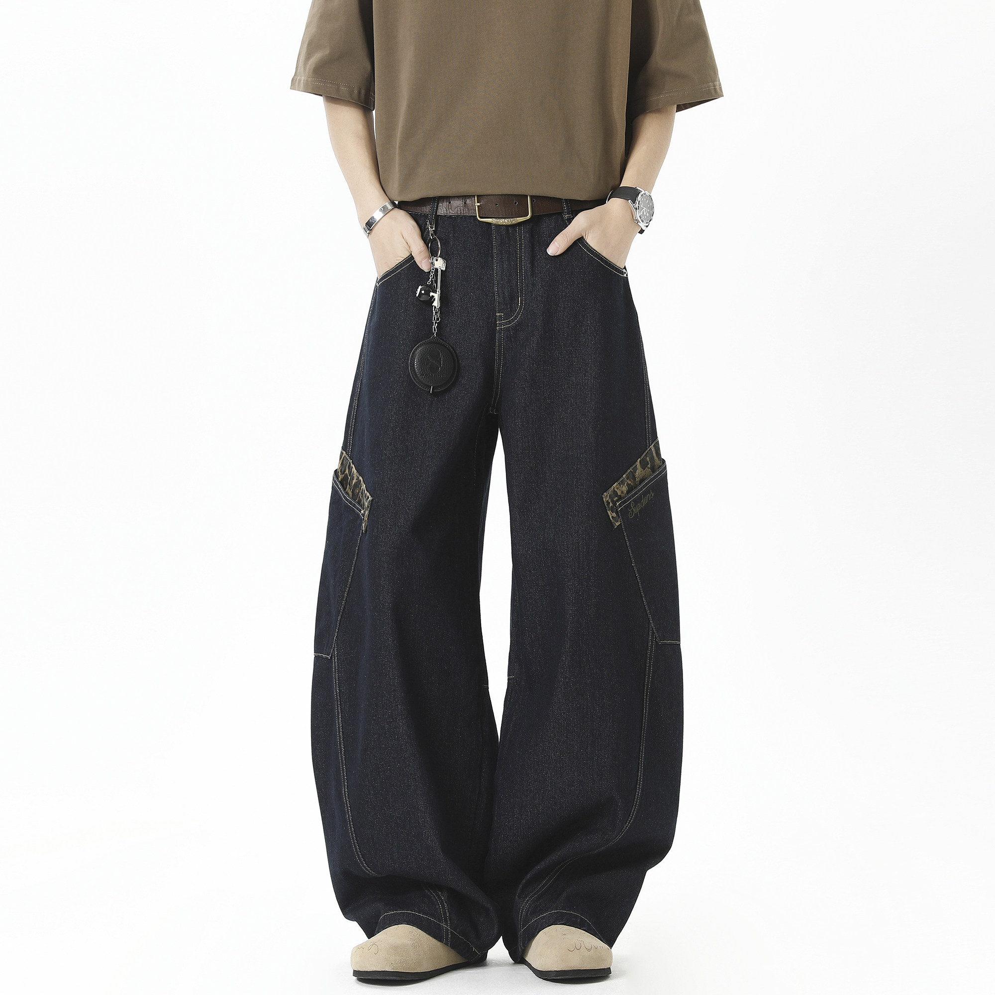 抖音品质2025春季新品牛仔裤HM129/P60控88,男装牛仔裤,电商A036