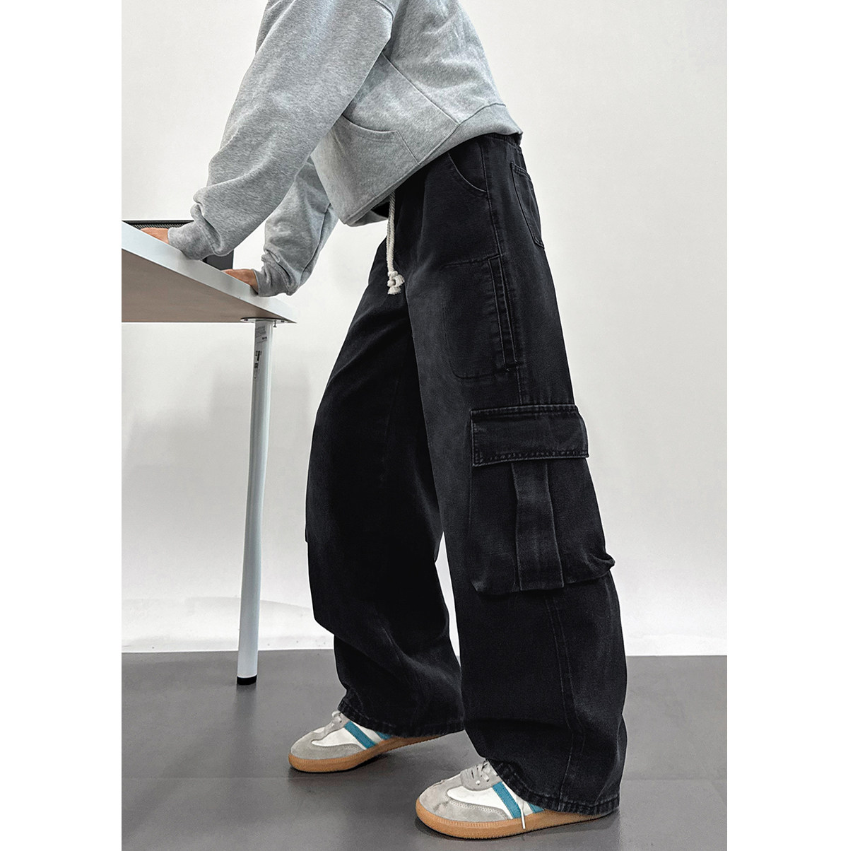 工装牛仔裤百搭潮流休闲牛仔HM102/P50控88,男装牛仔裤,电商A036