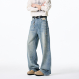 抖音品质2025春季新品牛仔裤微喇休闲牛仔裤HM108/P55控88，男装牛仔裤，电商A036