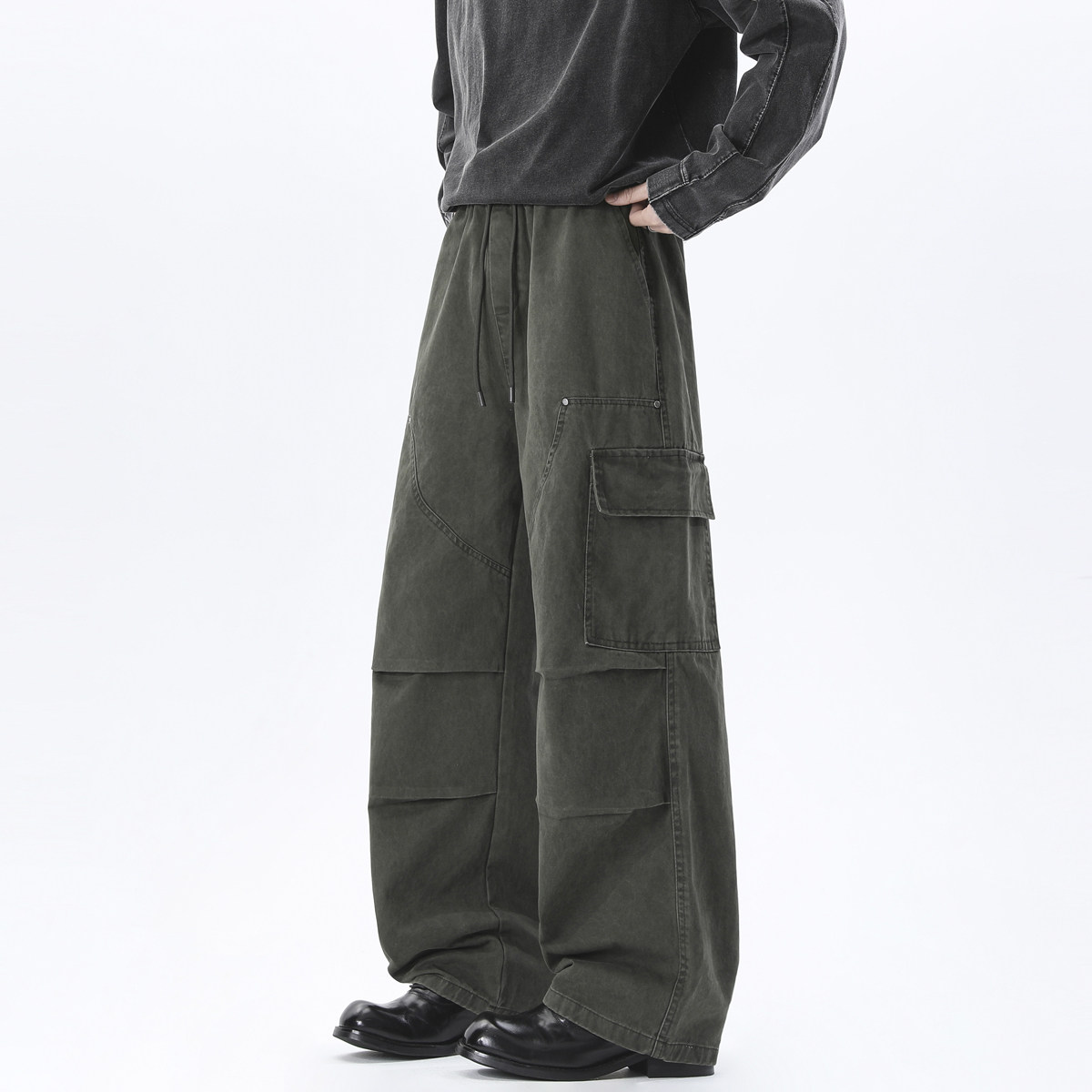 抖音品质全棉面料重工洗水休闲裤HM171/P55，男装休闲裤，电商A036