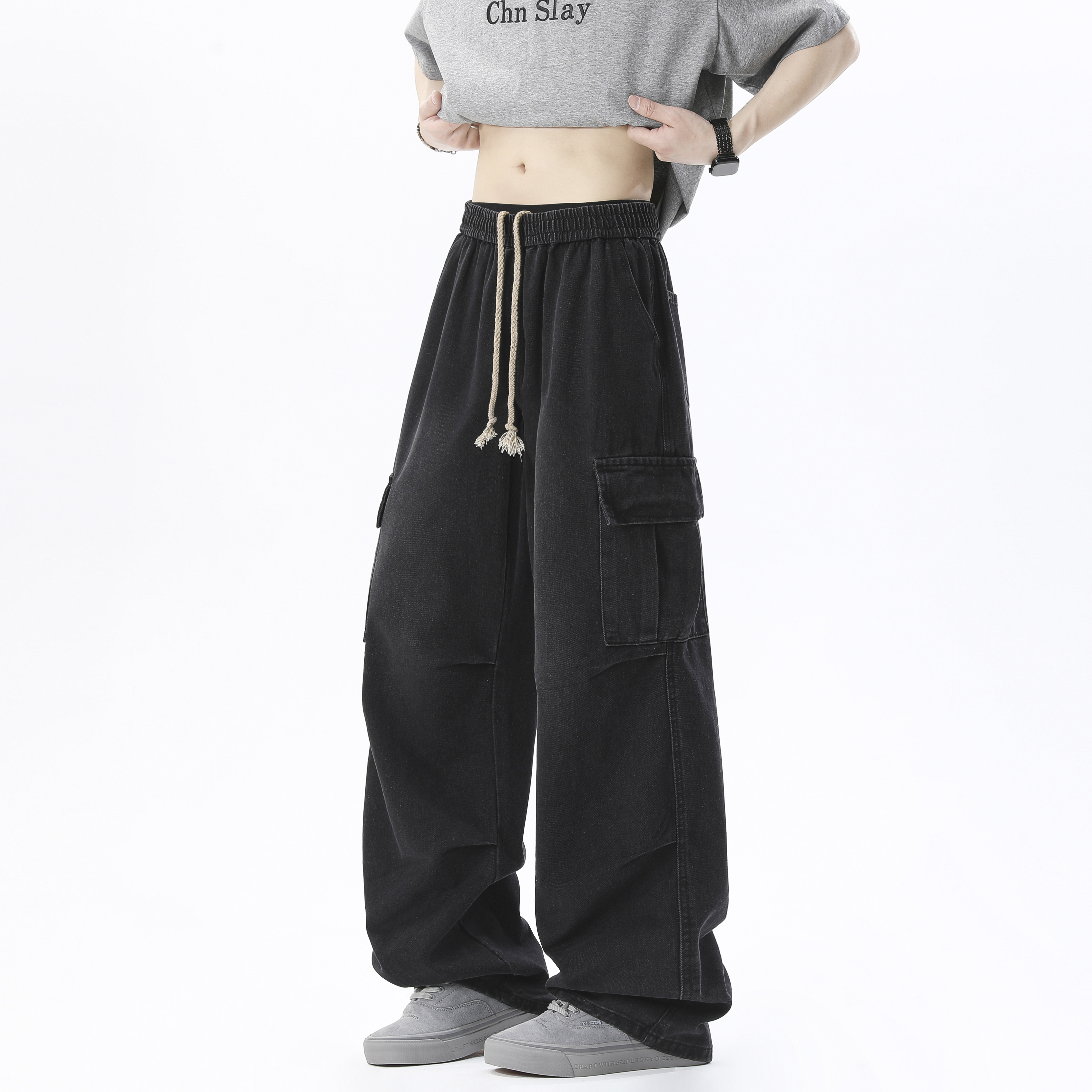 牛仔裤工装休闲裤薄款款号HM60/P50,男装牛仔裤,电商A036