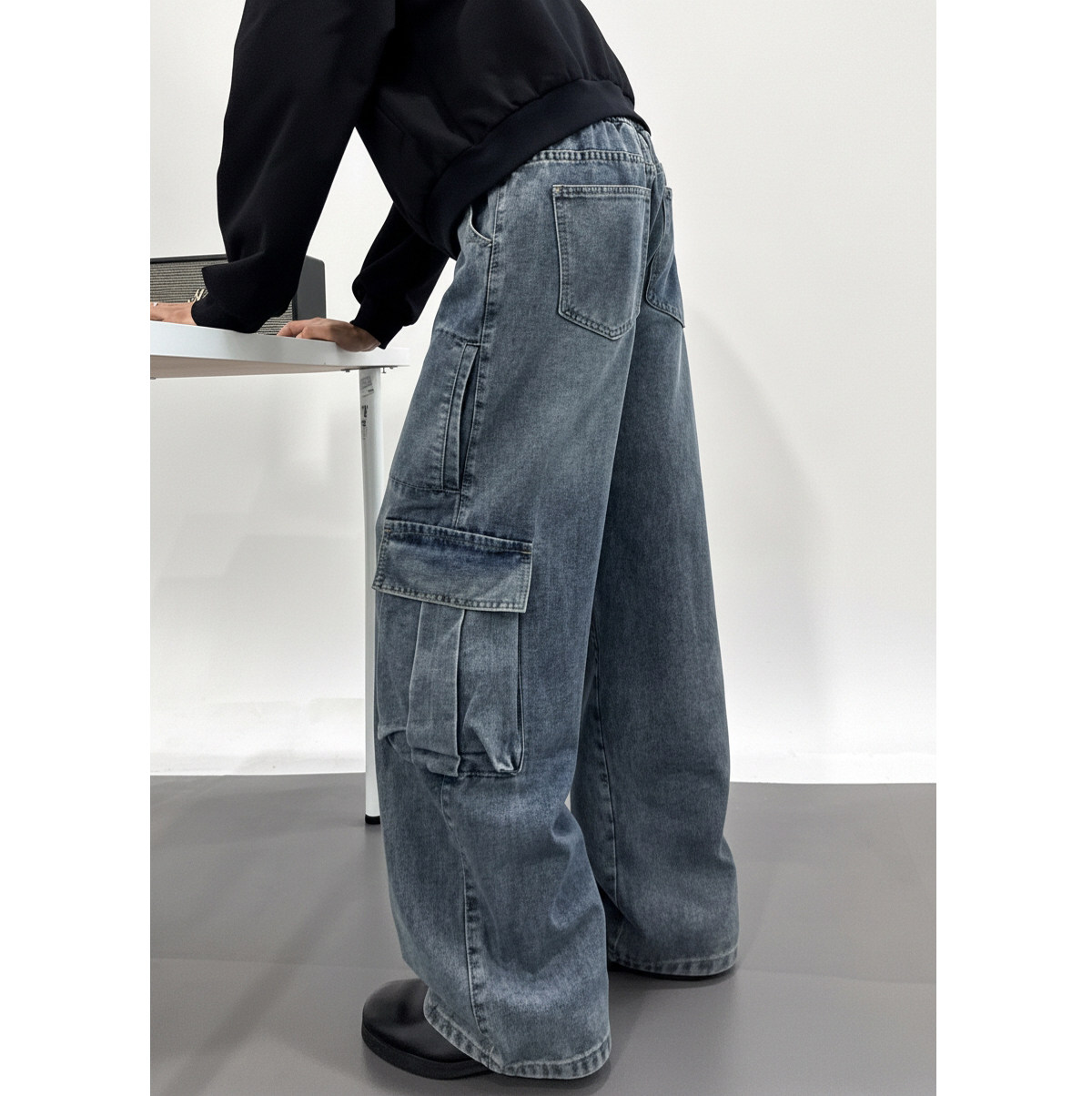 工装牛仔裤百搭潮流休闲牛仔HM102/P50控88，男装牛仔裤，电商A036