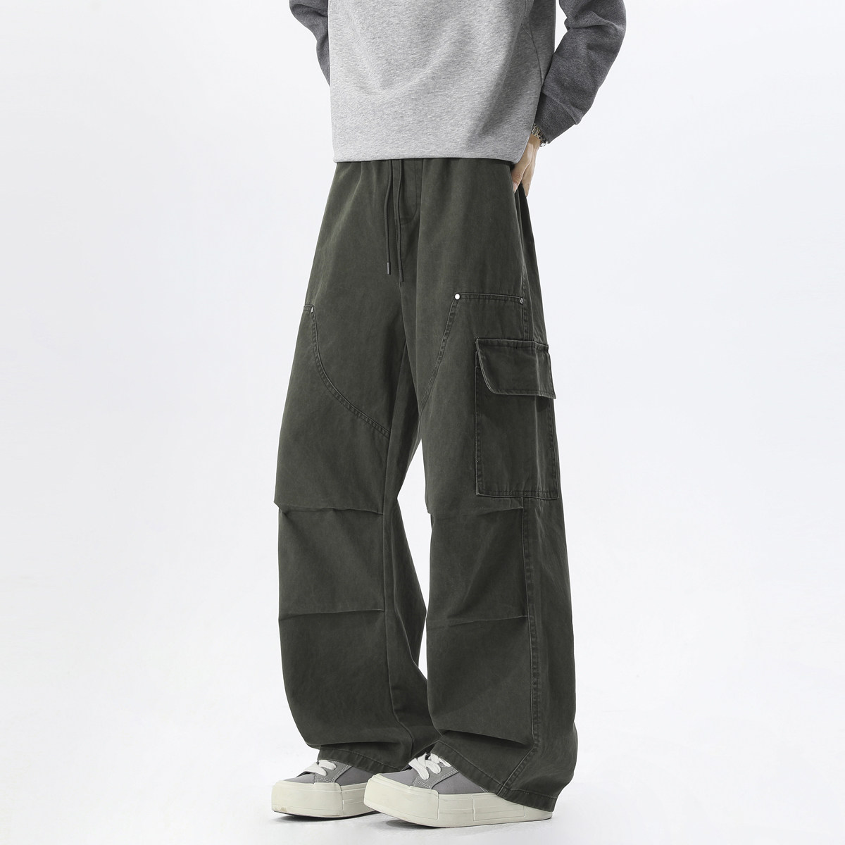 抖音品质全棉面料重工洗水休闲裤HM171/P55，男装休闲裤，电商A036