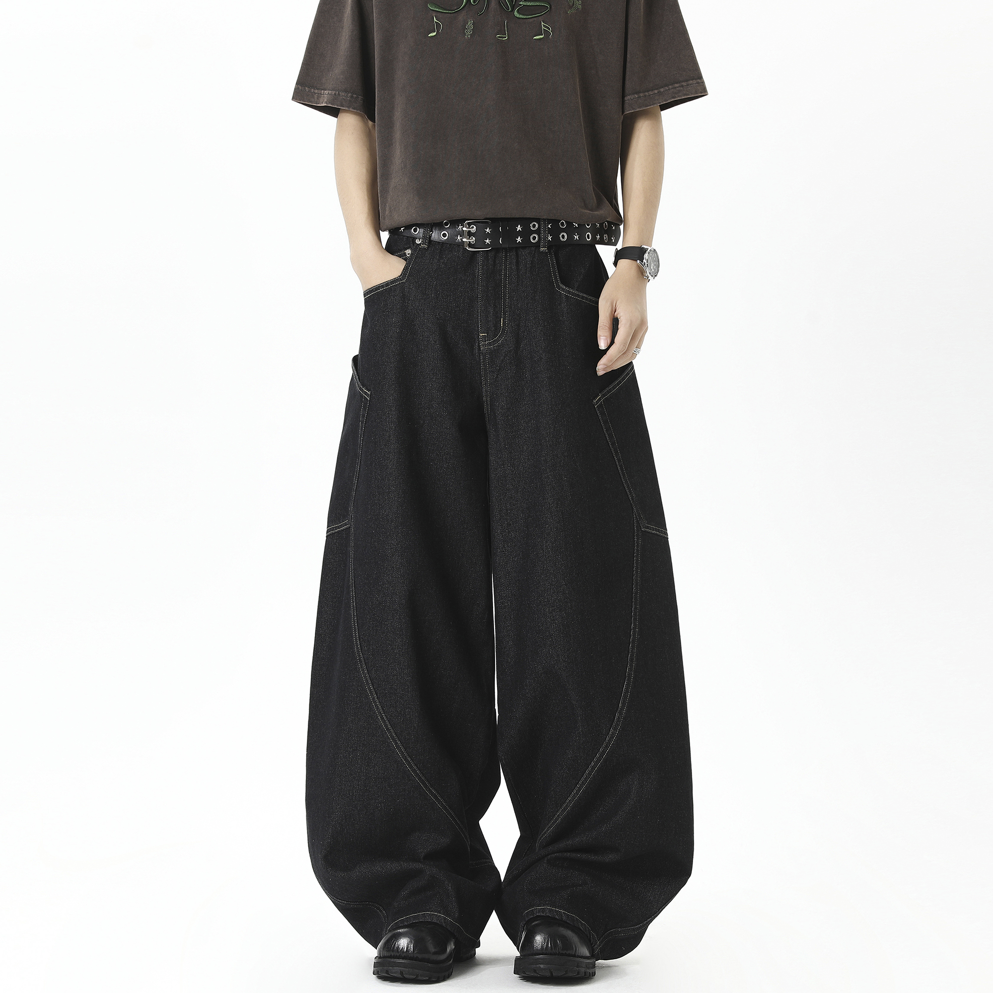 抖音品质2025春季新品牛仔裤HM131/P55控88，男装牛仔裤，电商A036-1