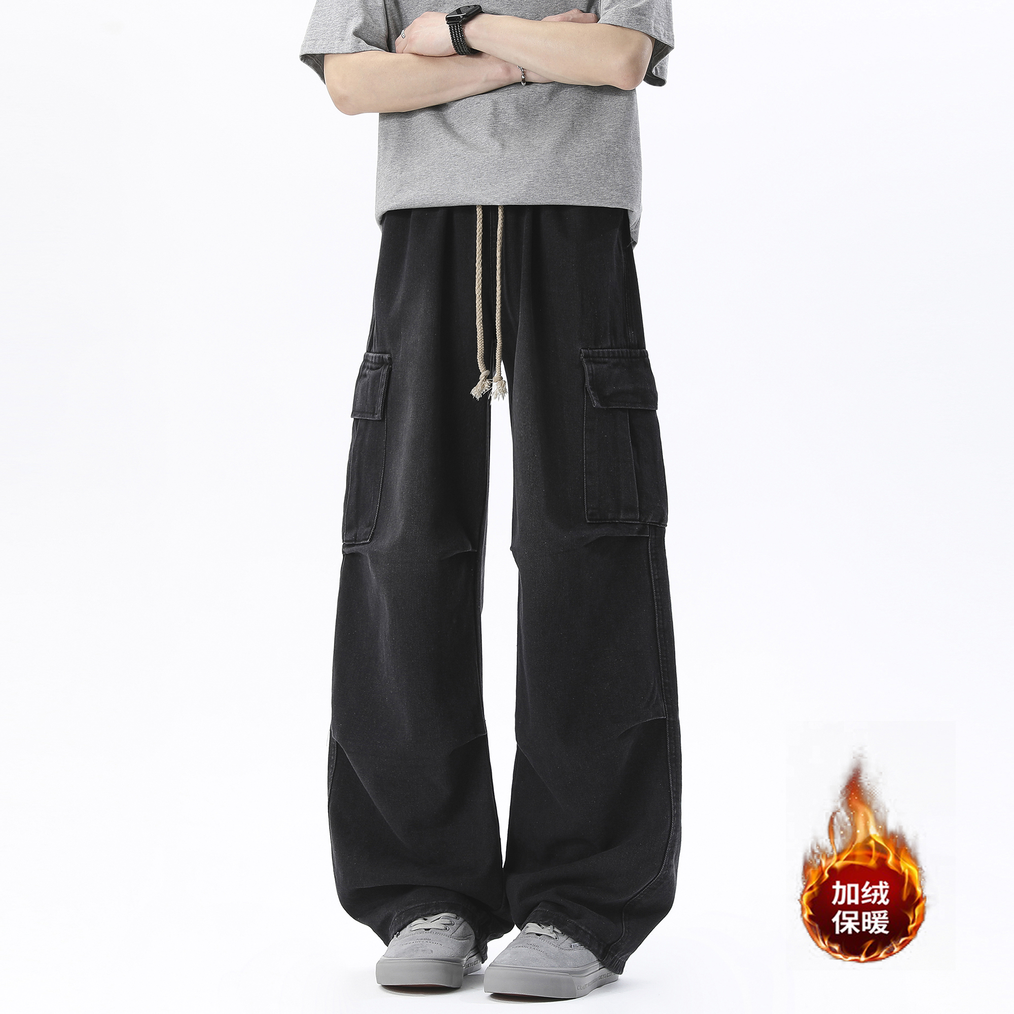 牛仔裤工装休闲裤薄款款号HM60/P50加绒款号HM93/P60，男装牛仔裤，电商A036