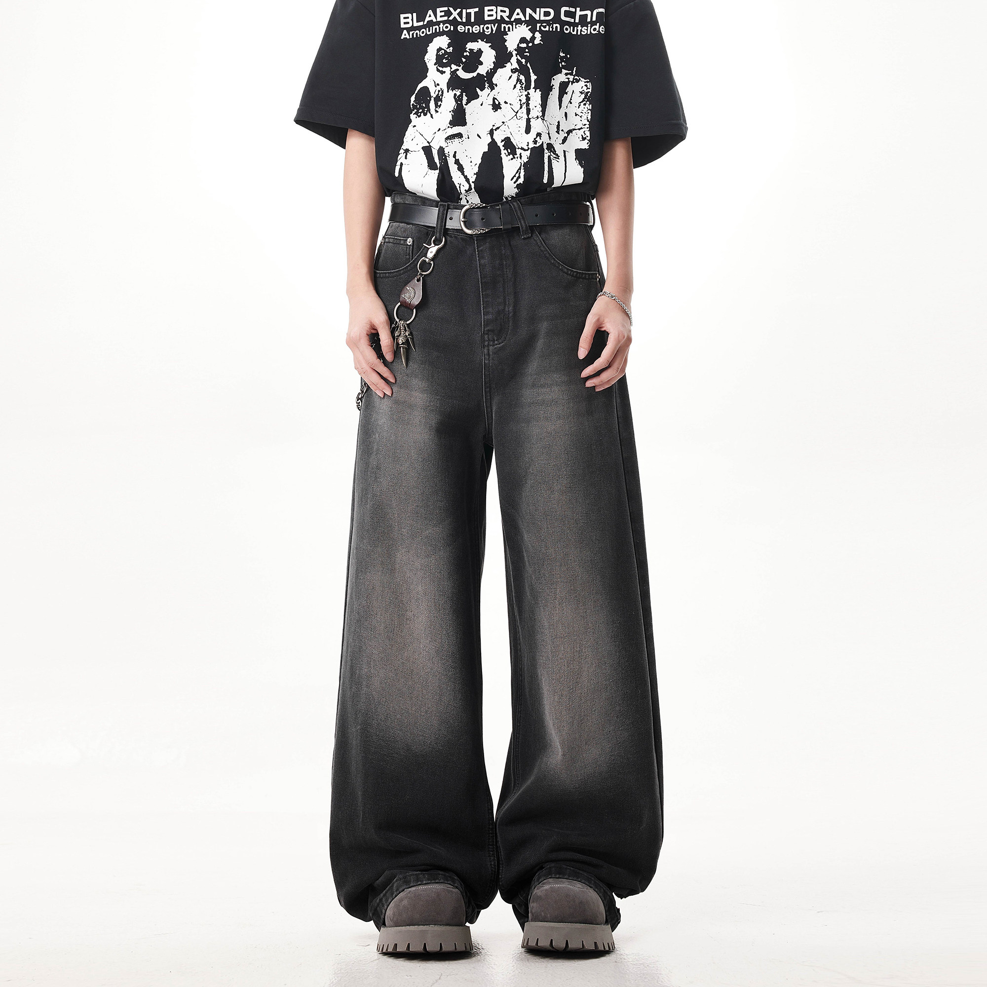 抖音品质2026春季新品牛仔裤微喇休闲牛仔裤HM110/P40控78,男装牛仔裤,电商A036
