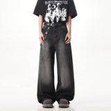 抖音品质2026春季新品牛仔裤微喇休闲牛仔裤HM110/P40控78，男装牛仔裤，电商A036