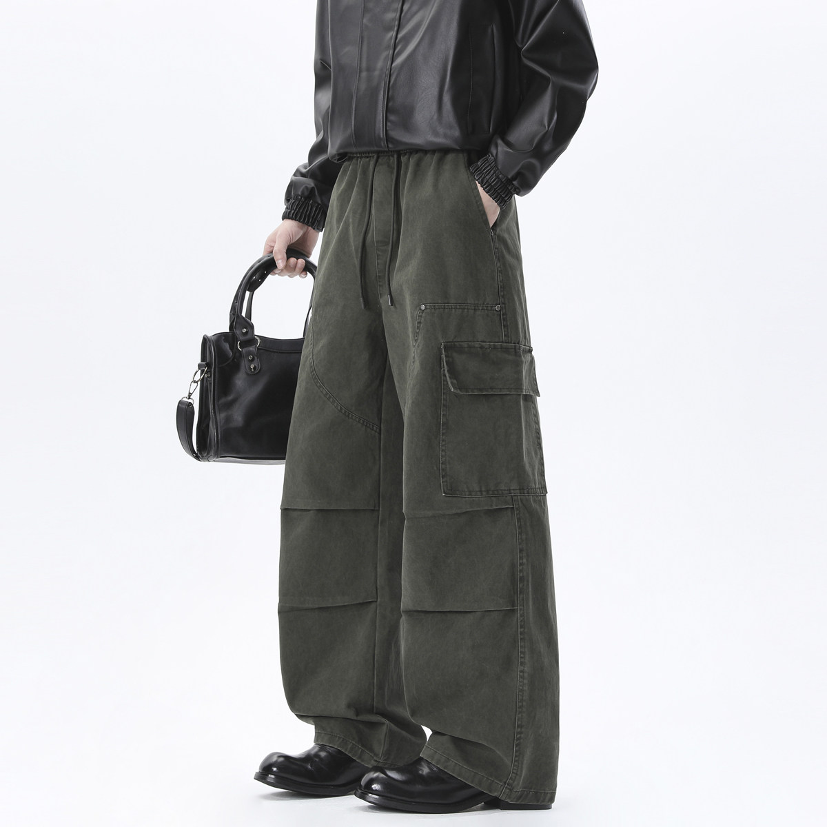 抖音品质全棉面料重工洗水休闲裤HM171/P55，男装休闲裤，电商A036