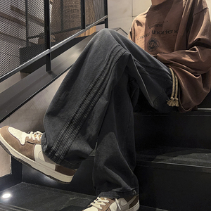 新品牛仔裤百搭休闲裤HM68/P55控88图片