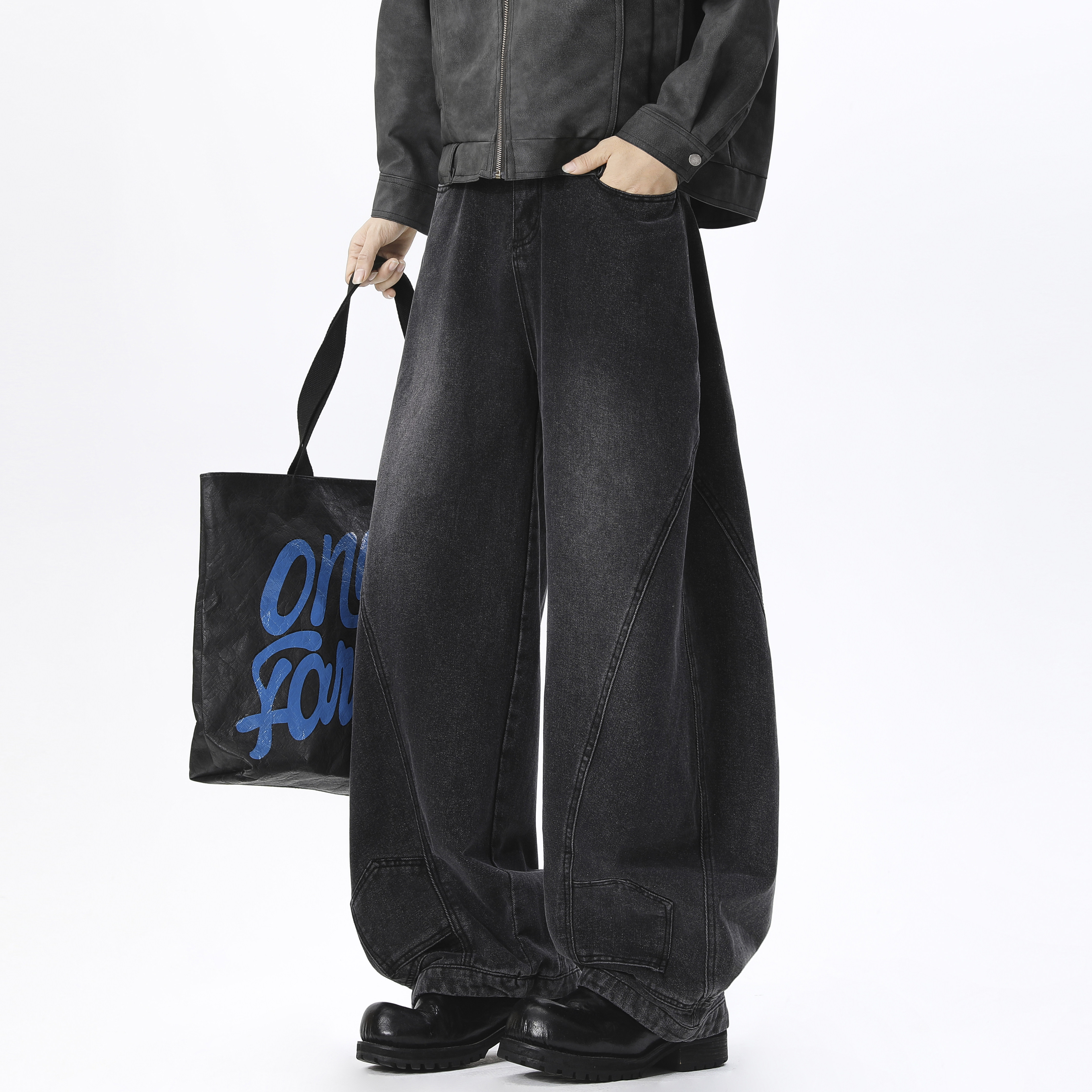 抖音品质2026新品牛仔裤微喇特批HM156/P55，男装牛仔裤，电商A036