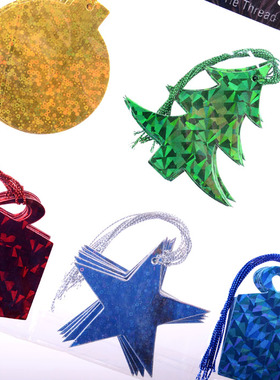 出口圣诞装饰 礼物标签/挂牌/吊卡 Gift-Tages48张4种造型