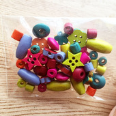 外贸 儿童串珠 手工串珠材料珠子散珠 DIY手工串珠 简约OPP袋包装