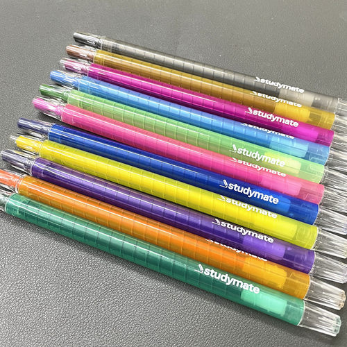 studymate蜡笔旋转出芯不脏手