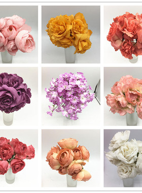 DIY仿真花绢花手工花环装饰花艺