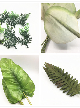 仿真圣诞节树叶拍照道具花环