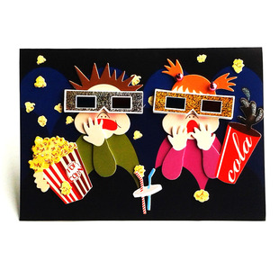 Birthday card世界著名贺卡品牌 手工制作贺卡 立体 对折万能卡