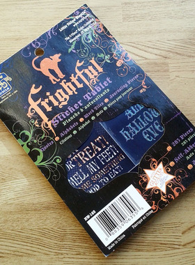 万圣节用品閃光贴纸套装 283PC scrapbook 手账素材日记手账相册