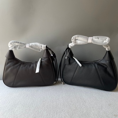 头层牛皮高颜值单肩腋下2025质感百搭复古通勤真皮斜挎包饺子包女