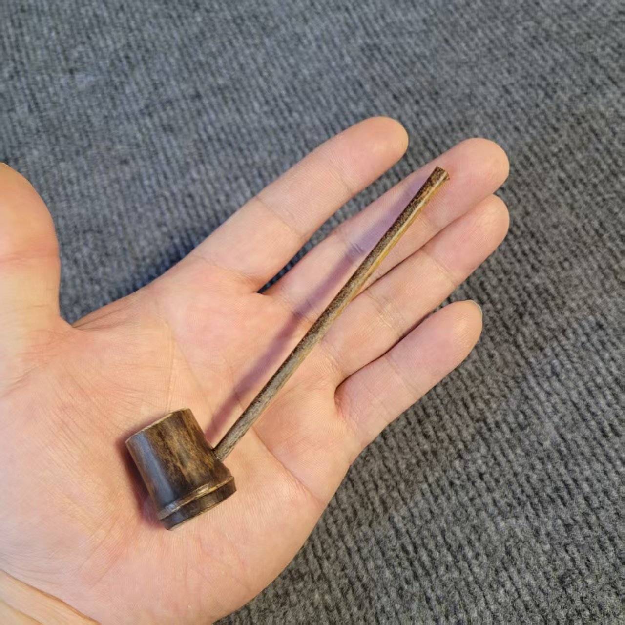 天然紫竹烟斗真竹子一口香真竹子纯手工制作粗细两用送礼文玩竹斗