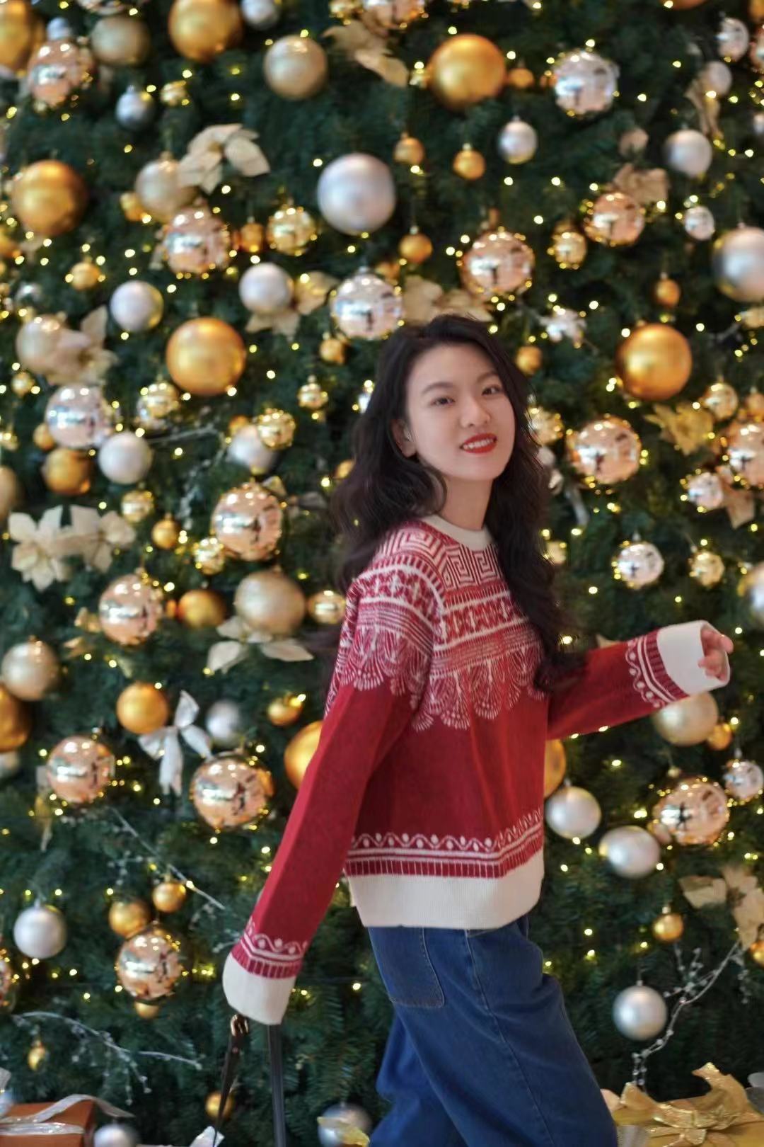 现货 kk秋季新款羊毛混纺圈圈纱套衫