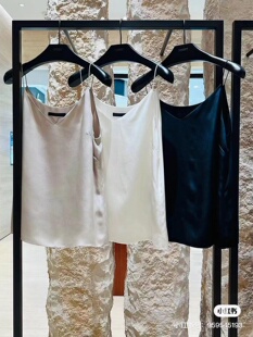 上衣吊带衫 GD真丝重绉无袖 2色 现货