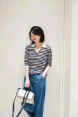 棉弹牛仔布阔腿裤 牛仔系列活动 POLO套衫 麻丝混纺开衫 早春新款