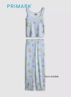 代购英国Primark女款成人大童海绵宝宝派大星背心家居服睡衣长裤