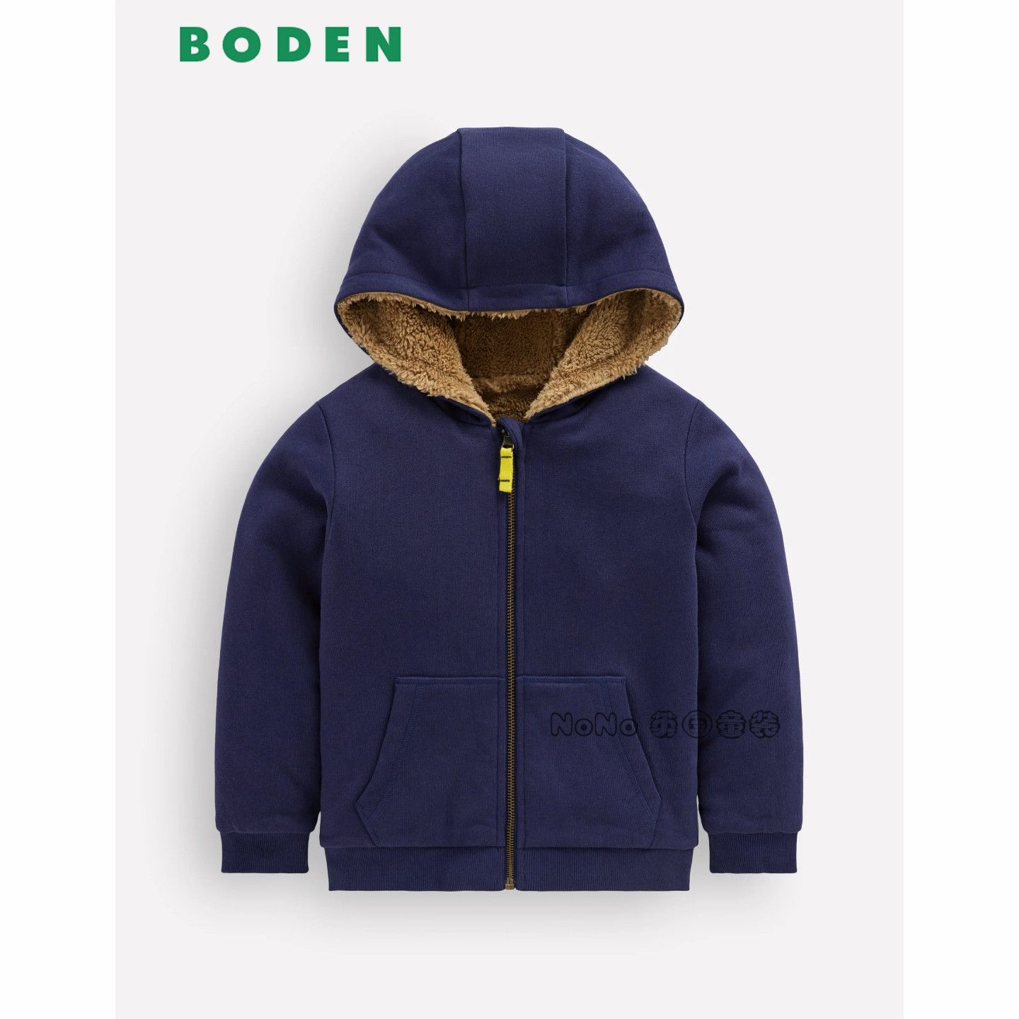 英国Mini Boden男童深蓝色卫衣运动衫加厚反双面穿2-14岁B3315