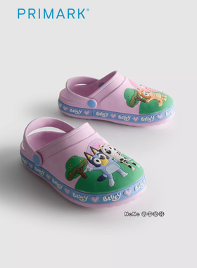 英国PRIMARK正品代购BLUEY布鲁伊宾果洞洞鞋拖鞋沙滩新款