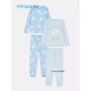 代购英国Primark儿童蓝色大耳狗玉桂狗KITTY长袖家居服睡衣秋裤
